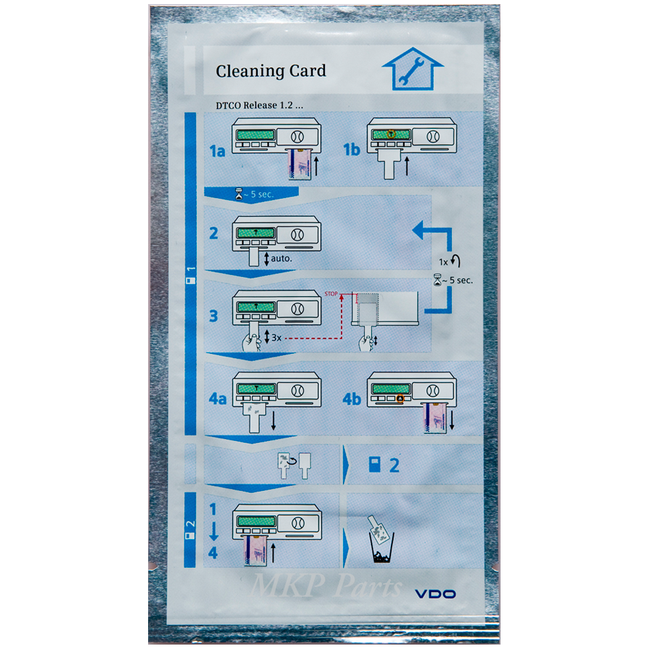 6x Cleaning cards for DTCO + 6x cleaning cloths for cards